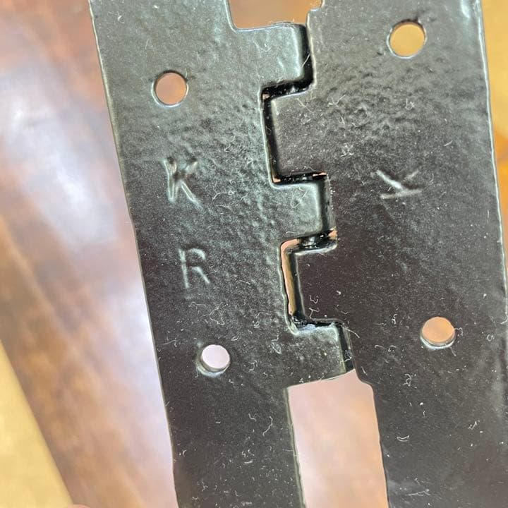 イギリスアンティーク アイアンのヒンジ ペア ドアの蝶番 カークパトリック