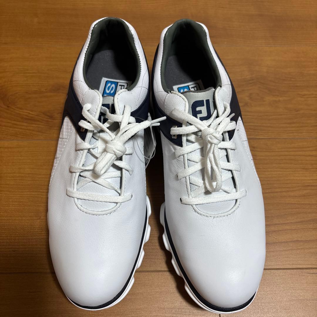 FJ ゴルフシューズ PROSL ホワイト/ネイビー/レッド