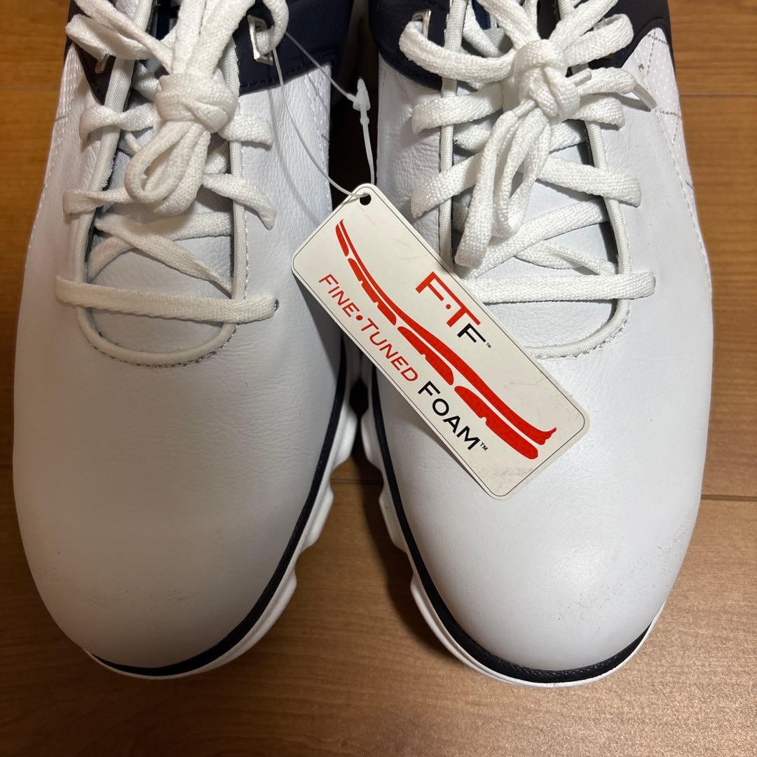 FJ ゴルフシューズ PROSL ホワイト/ネイビー/レッド