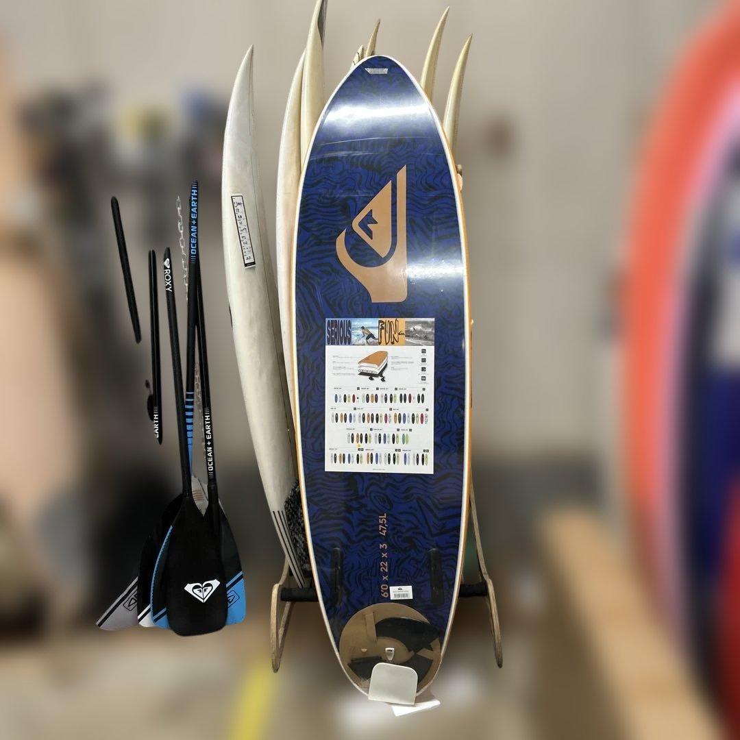 新品格安カノアイガラシでお馴染みクイックシルバーソフト183cm6'0フィン付