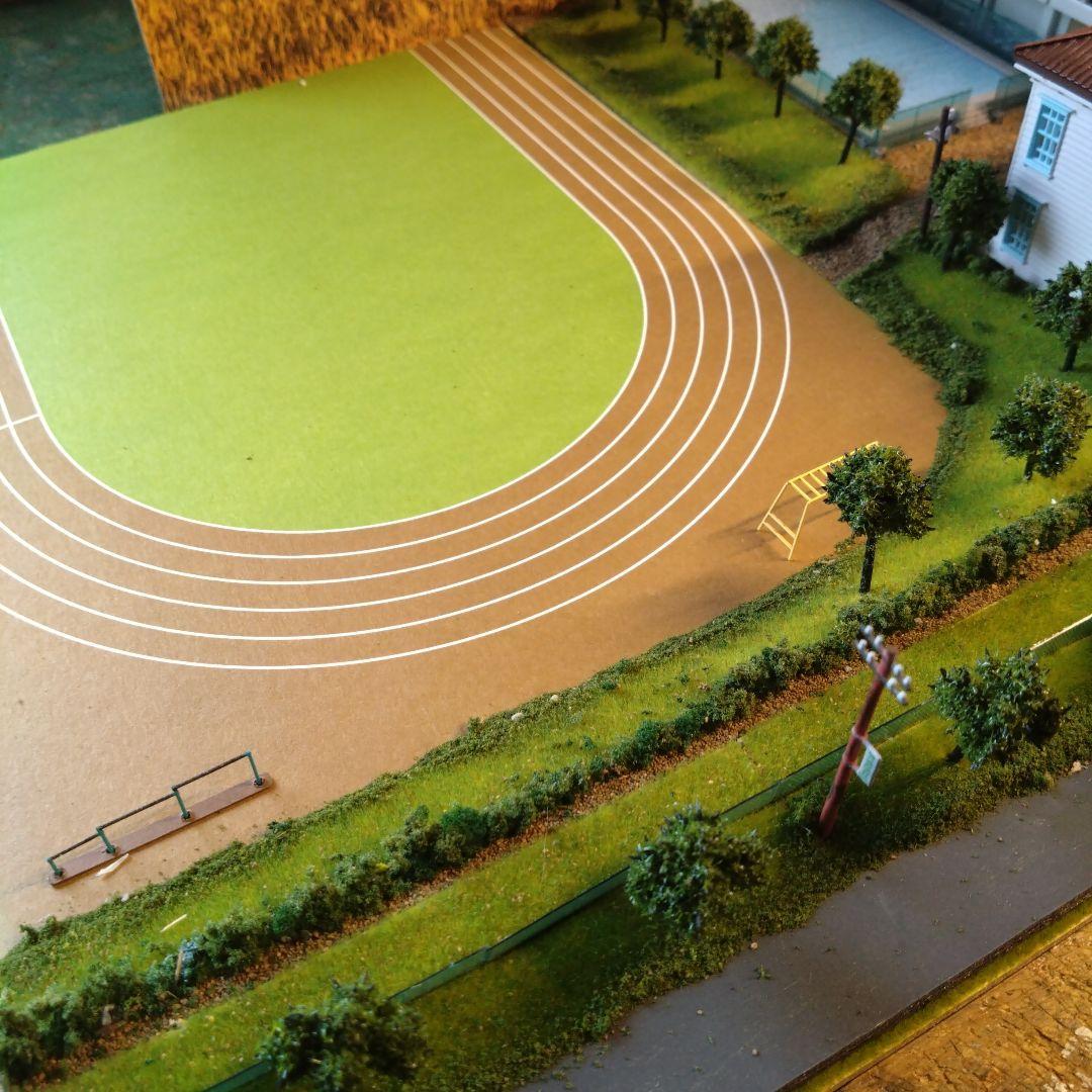 Nゲージ 小学校ミニジオラマ（自作）