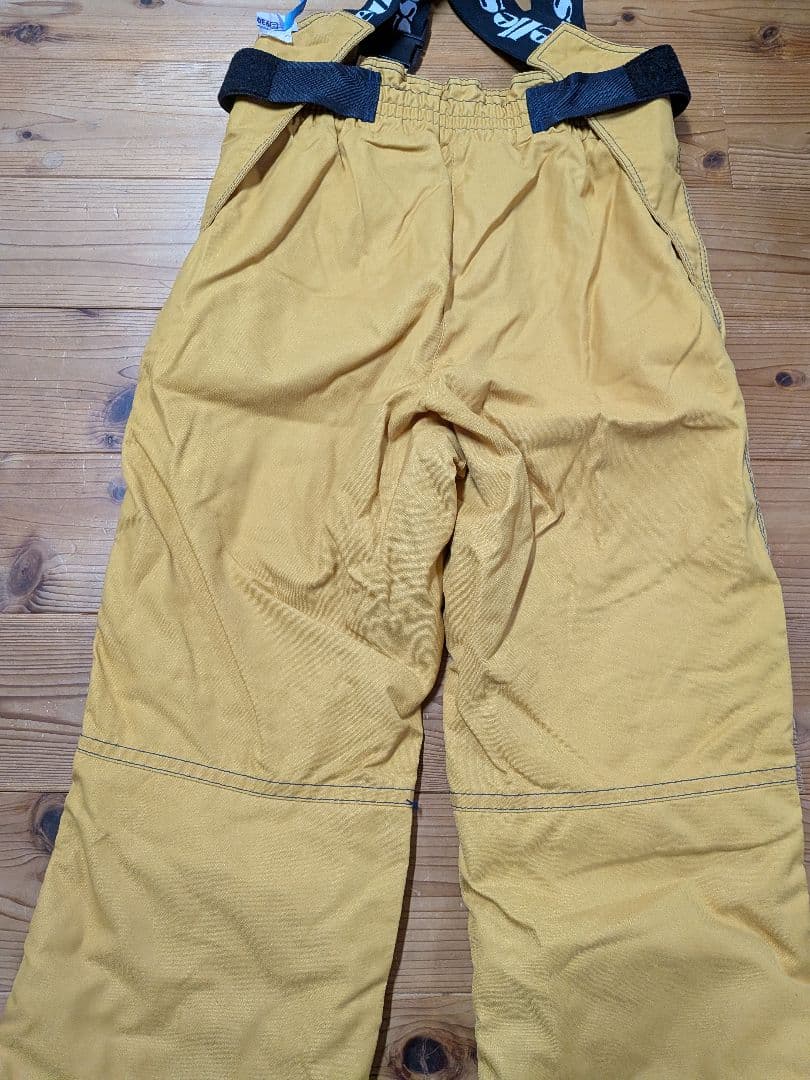 ellesse イエロー スキーウェア サスペンダー付き　エレッセ　男性