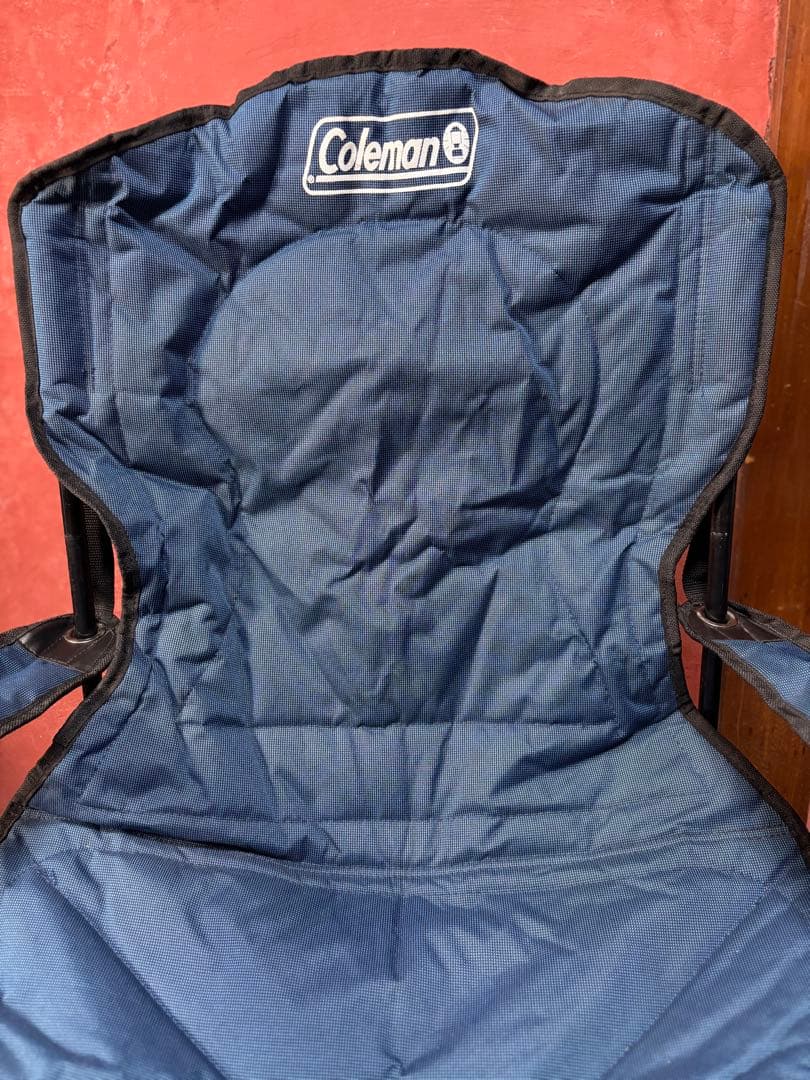 Coleman クーラー付きクアッドチェアネイビー 折りたたみチェア 2脚セット