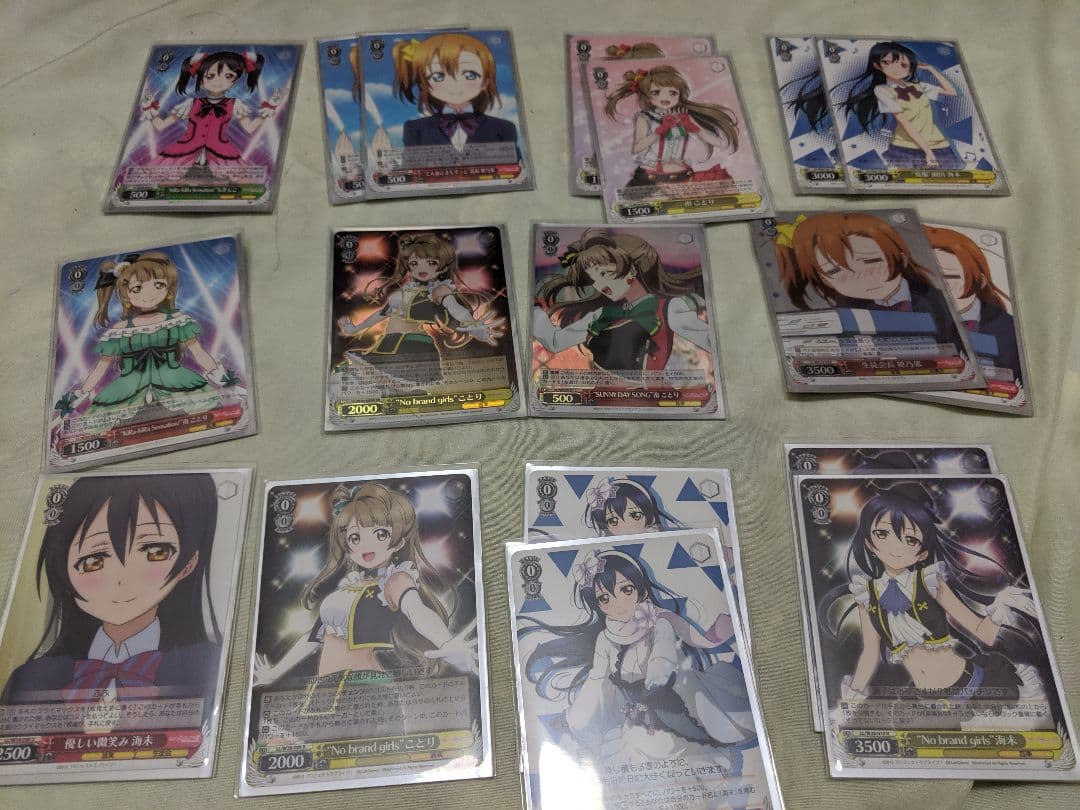 海未ことりサインあり　WS ラブライブμ's２年生デッキ