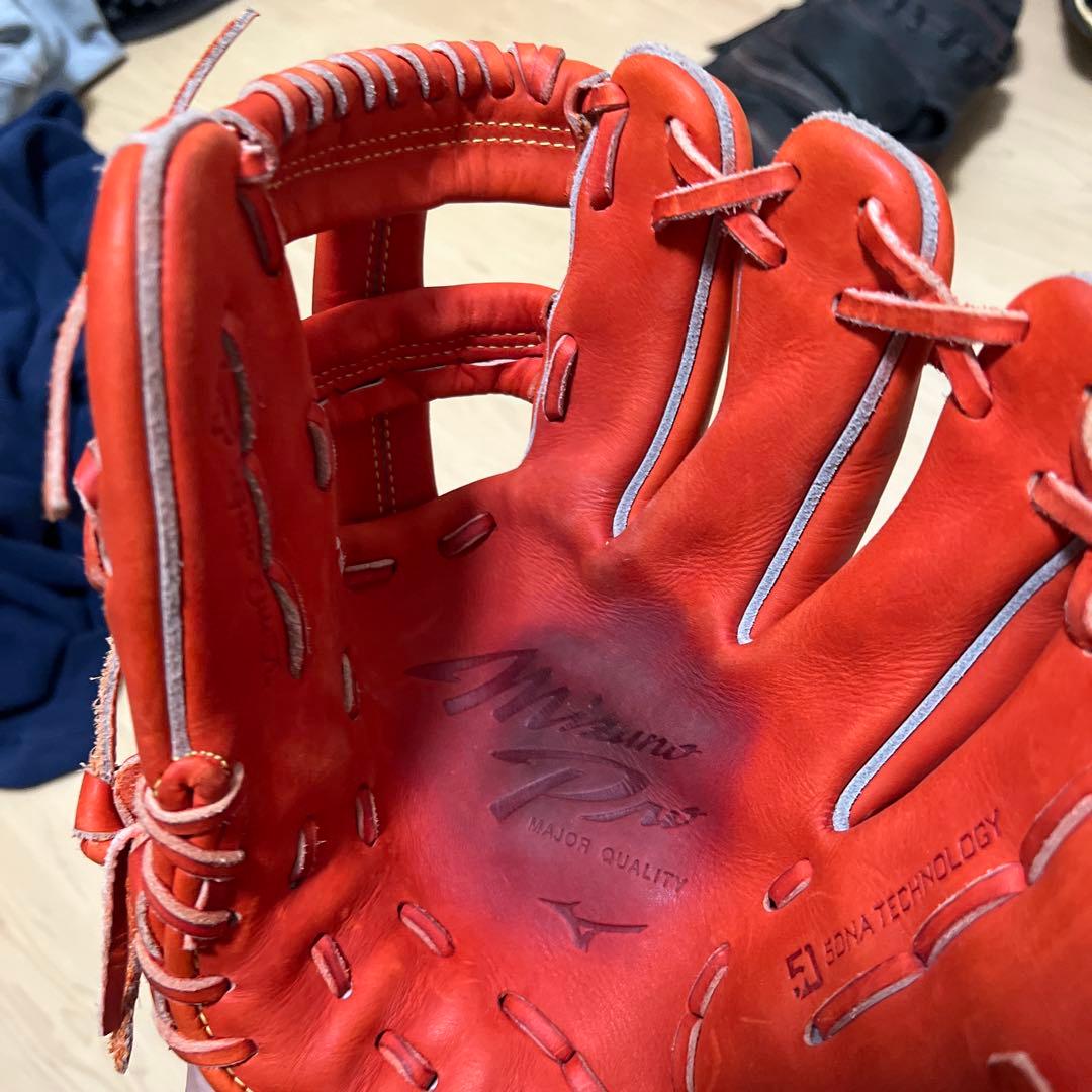 Mizuno Pro オレンジ グローブ