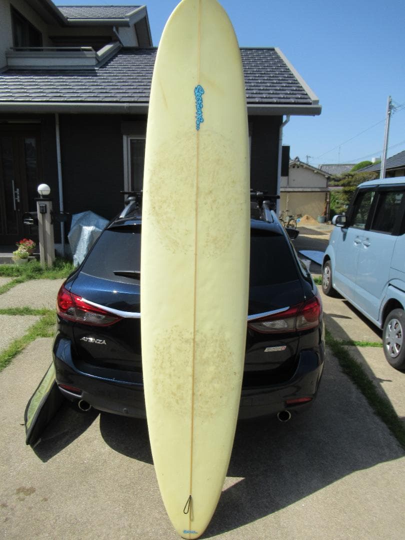 Bully's サーフボード (ロング) イエロー　カバー付き（値下げ可）