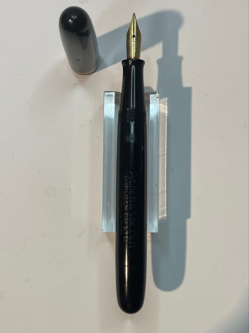 丸善　アテナペン　万年筆　インク止め　EF　Maruzen Athena