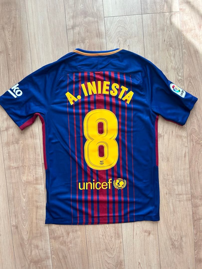 FC Barcelona 2017 Nike ナイキサッカーシャツ イニエスタ