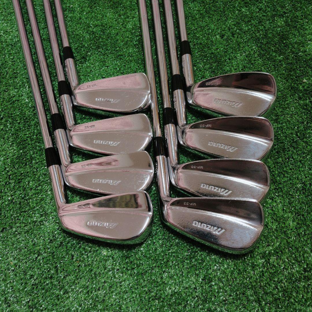 ミズノ MP-33 マッスルバックアイアン 3-PW 8本セット　16Y