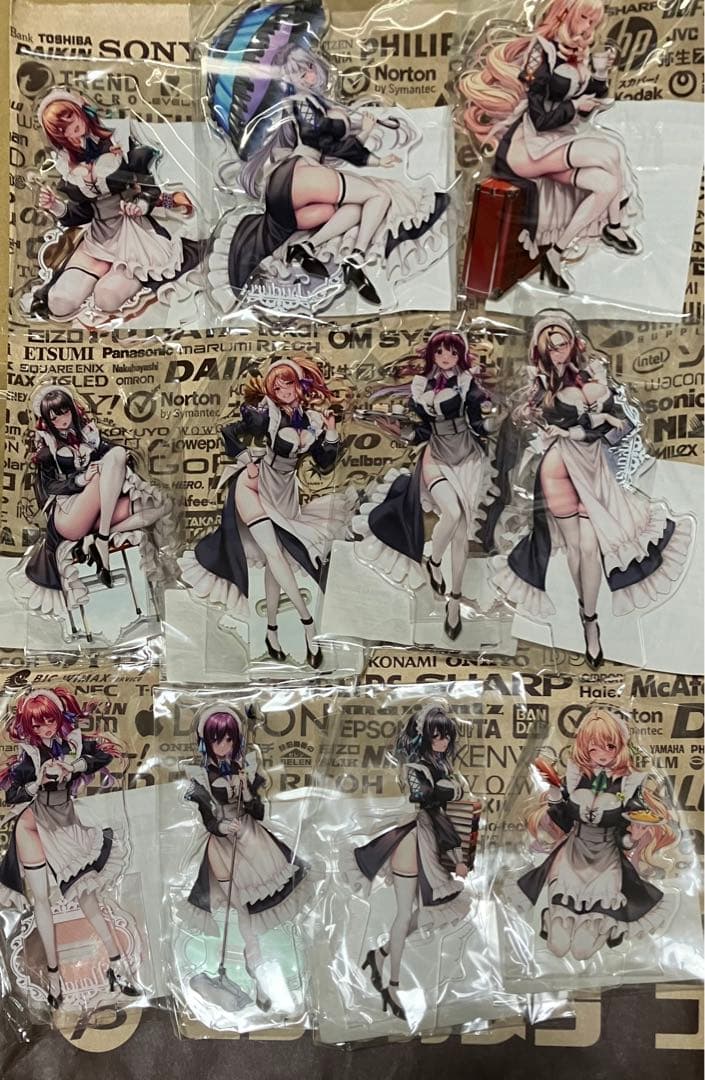 ピロ水(アマカノ　アマカノ2 アマカノ3)はにかみ彼女　アクリルスタンド　11点