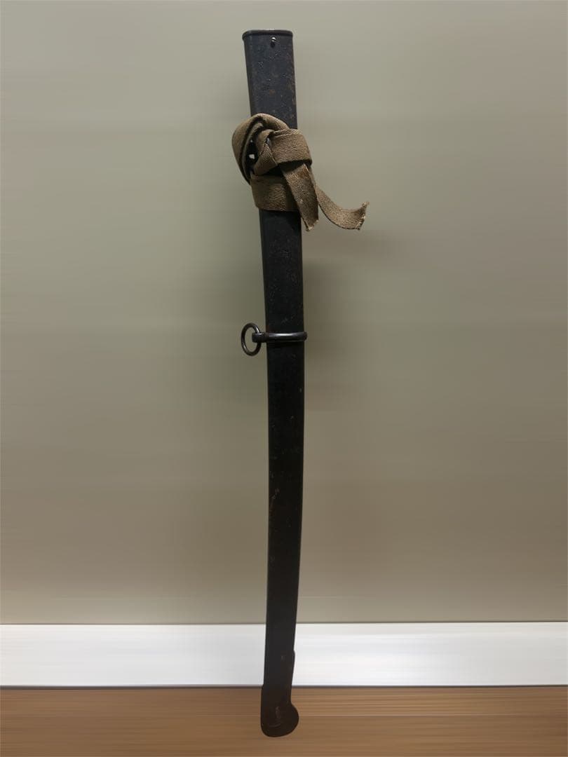 【希少価値】旧日本軍 軍刀 拵えのみ 58.5cm 鉄製