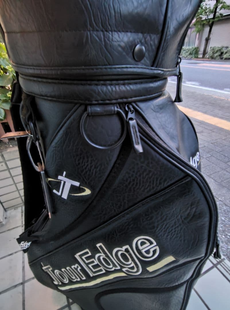 希少 TOUR EDGE キャディーバッグ ゴルフバッグ ブラック ツアーエッジ