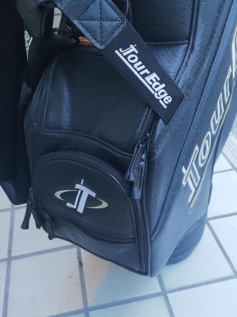 希少 TOUR EDGE キャディーバッグ ゴルフバッグ ブラック ツアーエッジ