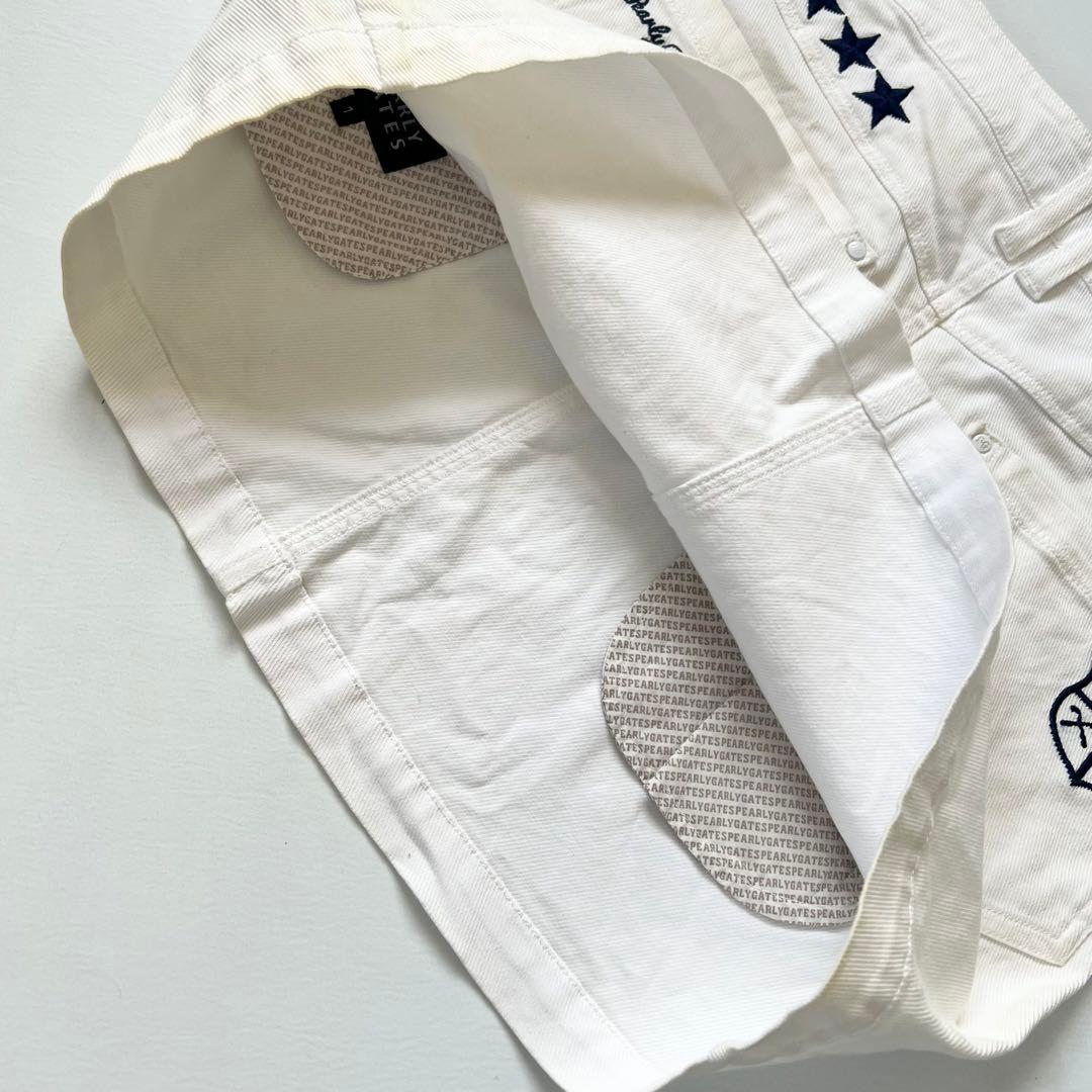 PEARLY GATES パーリーゲイツ　セットアップ　ボーダー　スカート 1