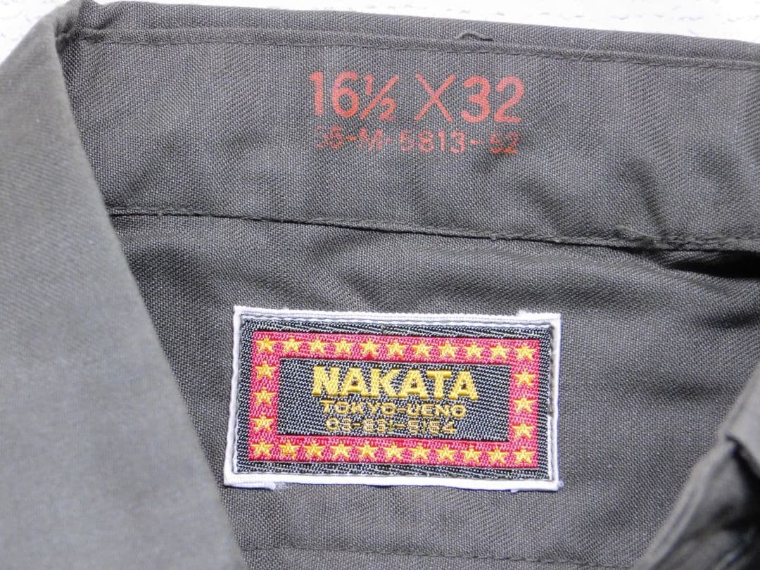U.S. ARMY　オリーブドラブシャツ アメリカ陸軍　NAKATA　中田商店
