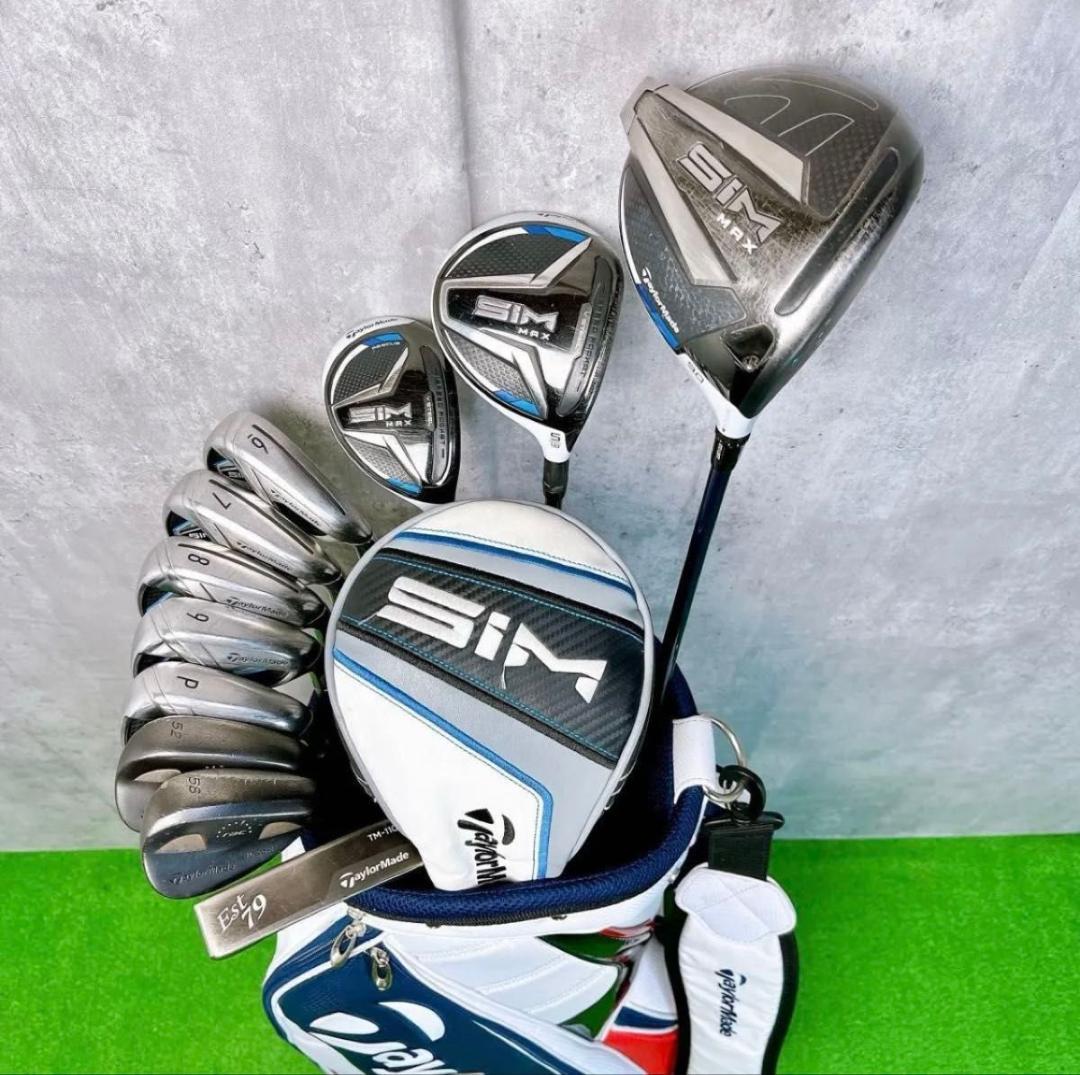 メンズ テーラーメイド SIM MAX ゴルフクラブセット 右打ち11本 初心者