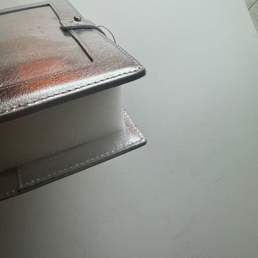 バインダー　シルバー　リボン　チャーム付き　A6