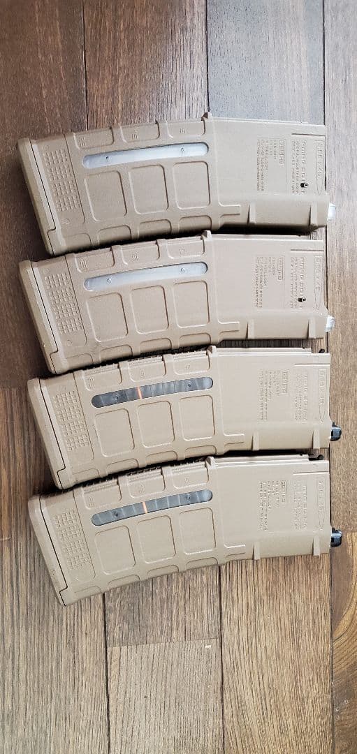 実物 MAGPUL PMAG Gen3 トレポン 加工品 4本セット FDE