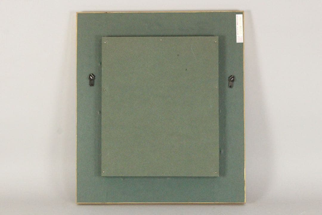 No4424 額装　鈴木久美子「湖のヴァカンス」油彩画　黄袋/畳箱付　送料無料