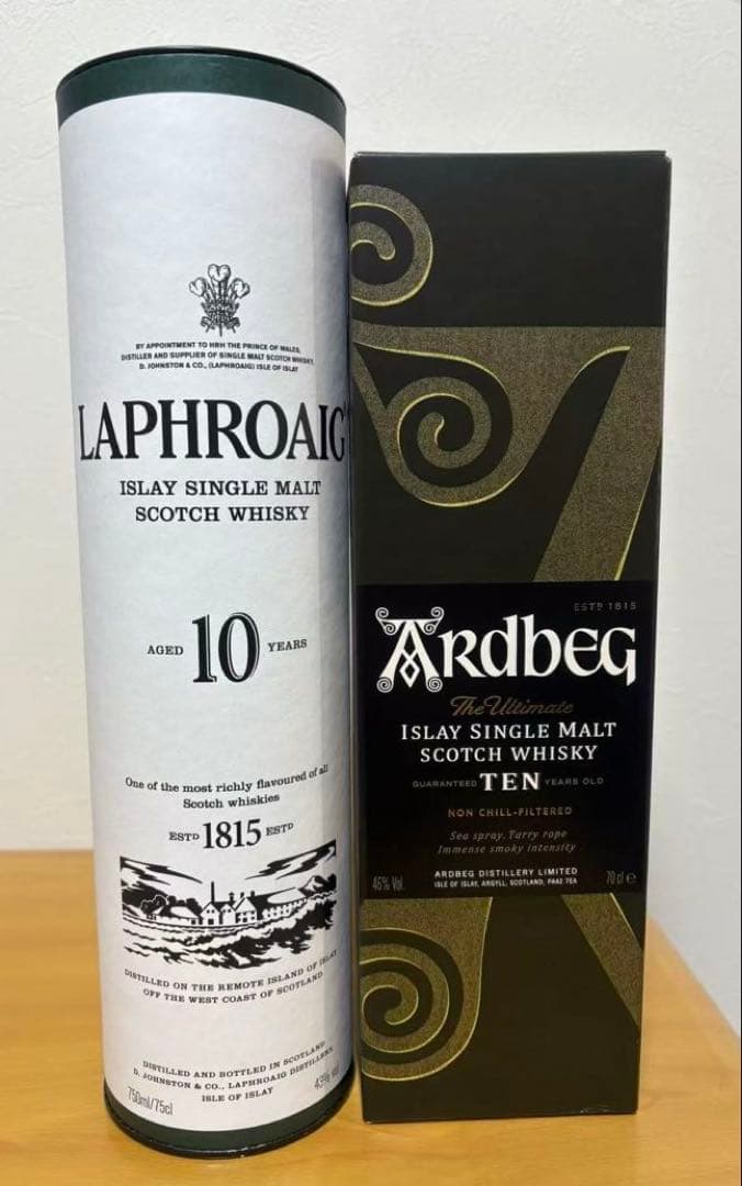 ラフロイグ 10年　1本　　　　　　　　　　　　アードベッグ　10年　1本