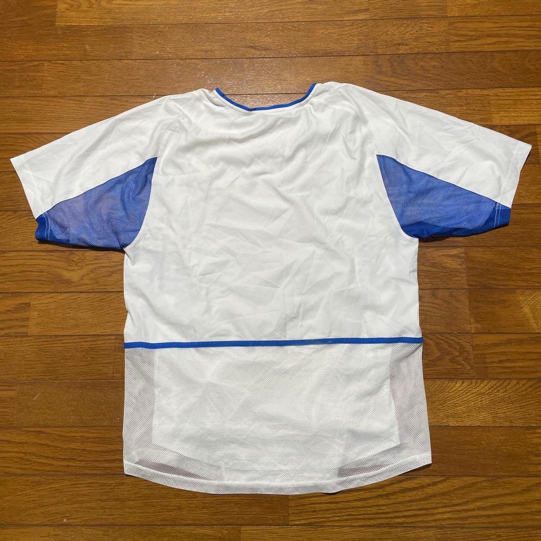 Nike ホワイト/ブルー 長袖シャツ M