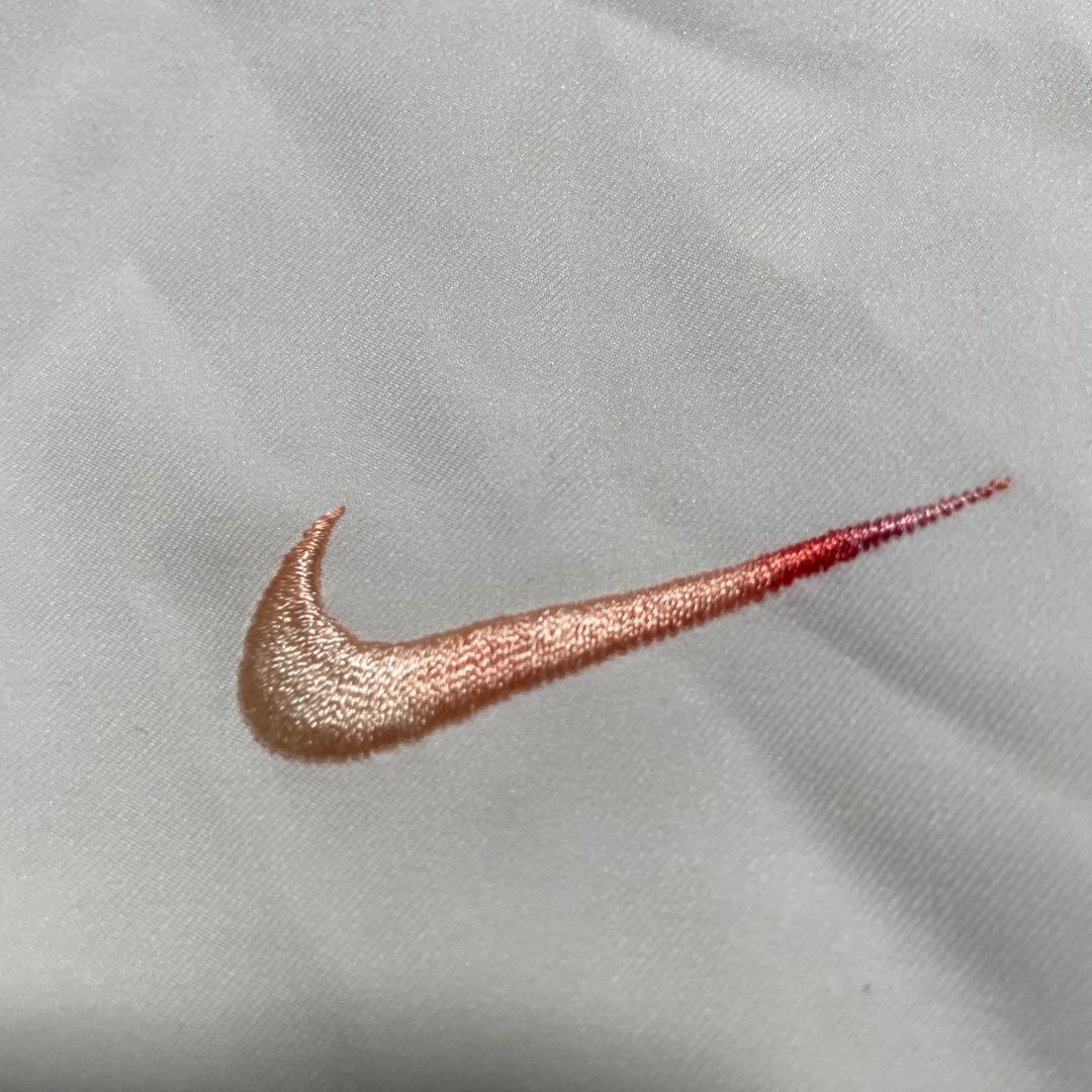 Nike ホワイト/ブルー 長袖シャツ M