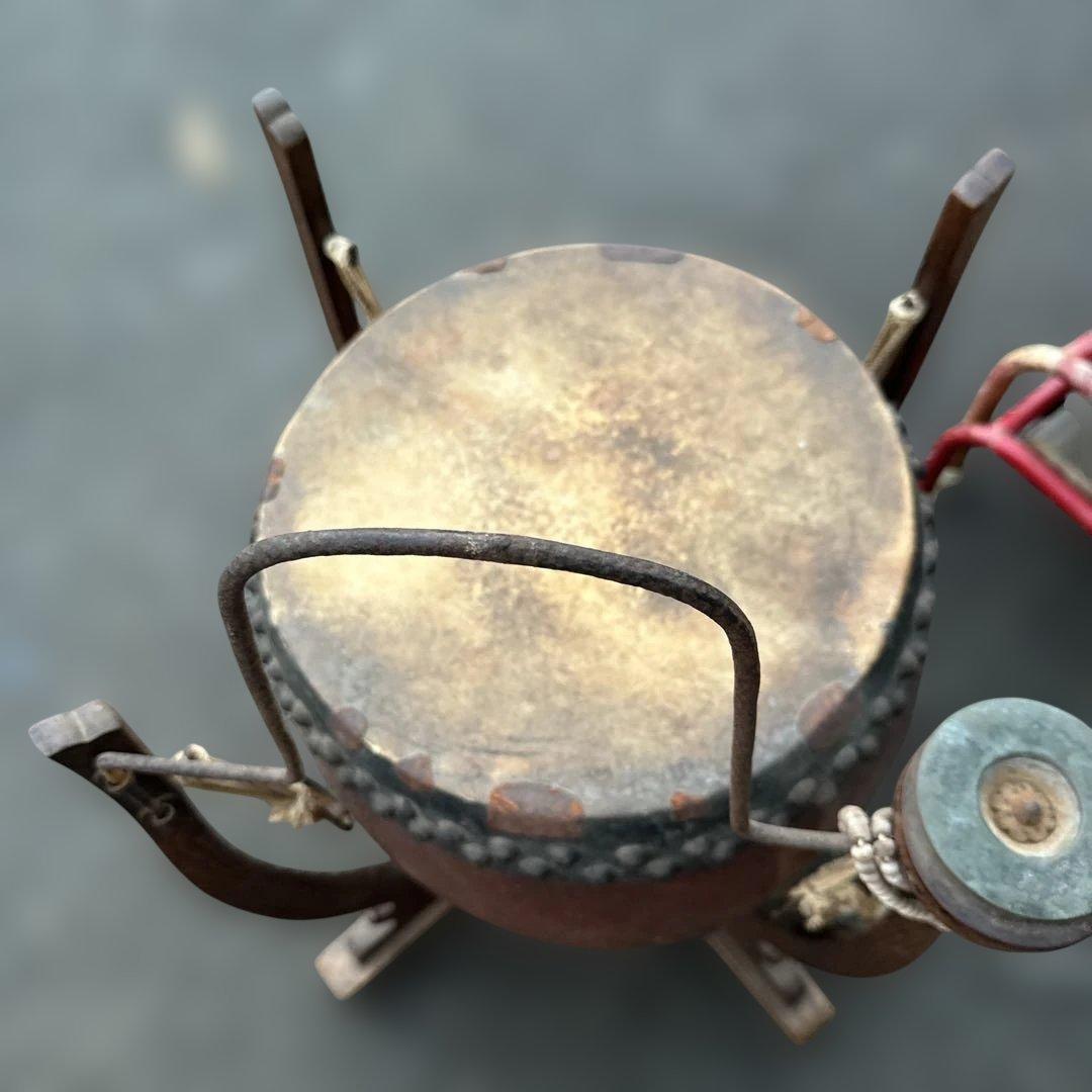 瞬間的お値下げ❣️和太鼓 木製 スタンド付き