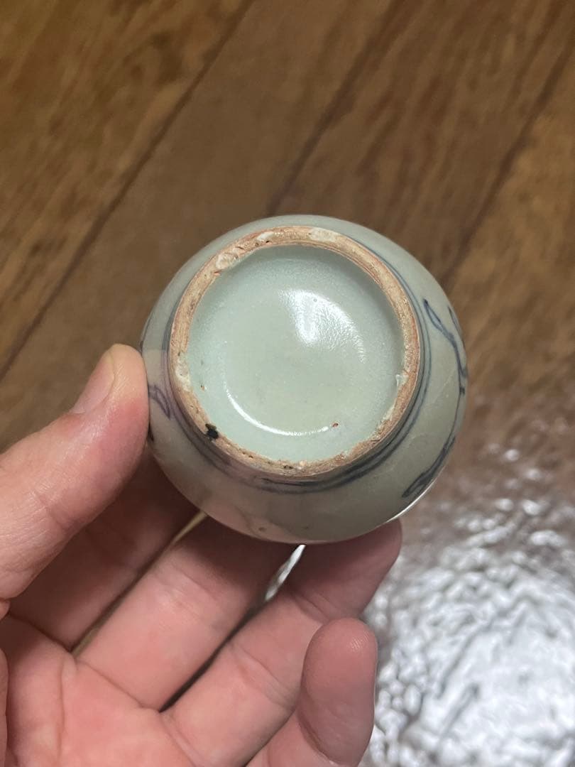 古染付　小壷　小壺　馬　干支　麒麟　香炉　初期伊万里　李朝　民藝　民芸　安南