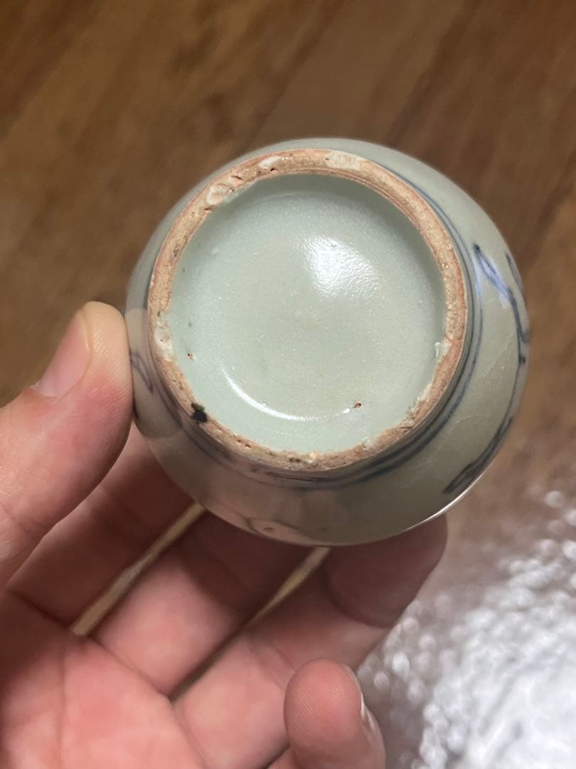 古染付　小壷　小壺　馬　干支　麒麟　香炉　初期伊万里　李朝　民藝　民芸　安南