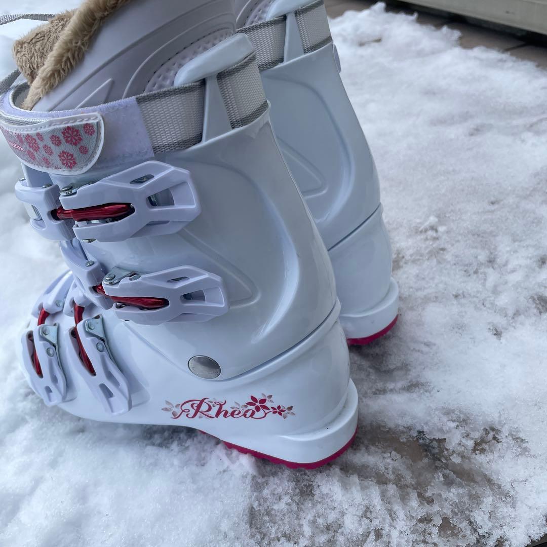 1回使用 HELD ヘルト　24.5 女性用スキー用ブーツ ホワイト/ピンク
