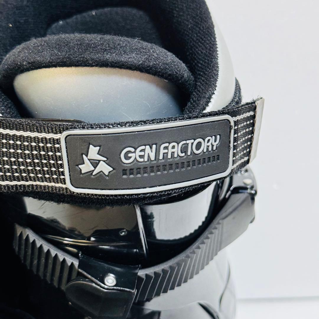 26cm GEN FACTORY 男性用スキーブーツ ブラックサイズ7 初心者