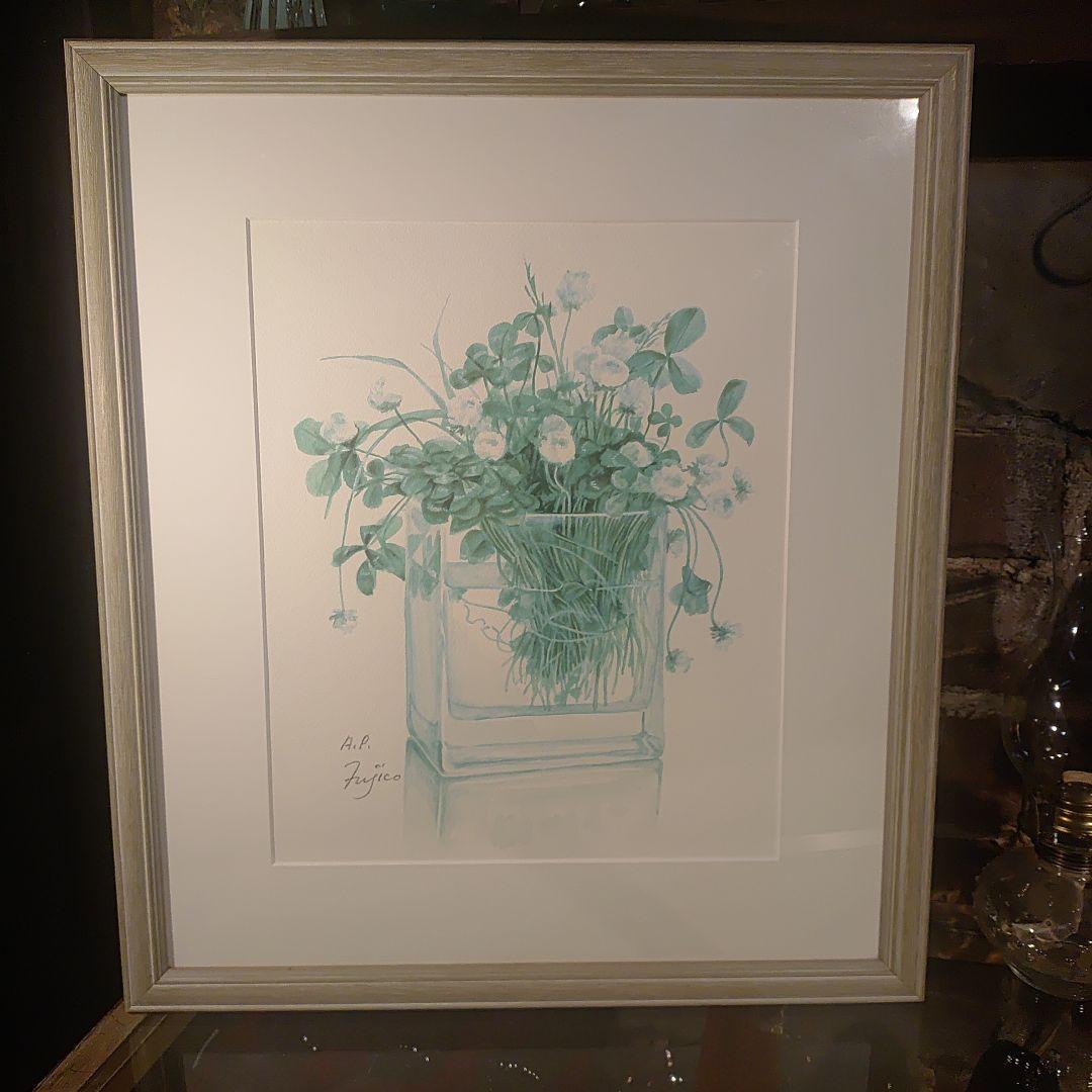 Fujiko 橋本不二子 希少 APエディション作品 水彩画 油絵 絵画 版画