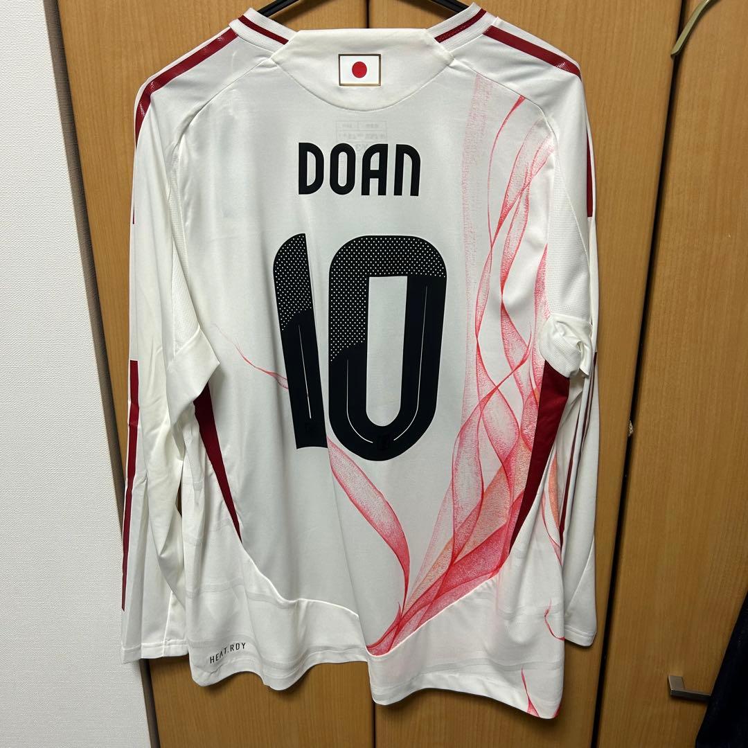 〈完売人気品〉日本代表　堂安律長袖オーセンティックユニフォーム　アウェイ　堂安律