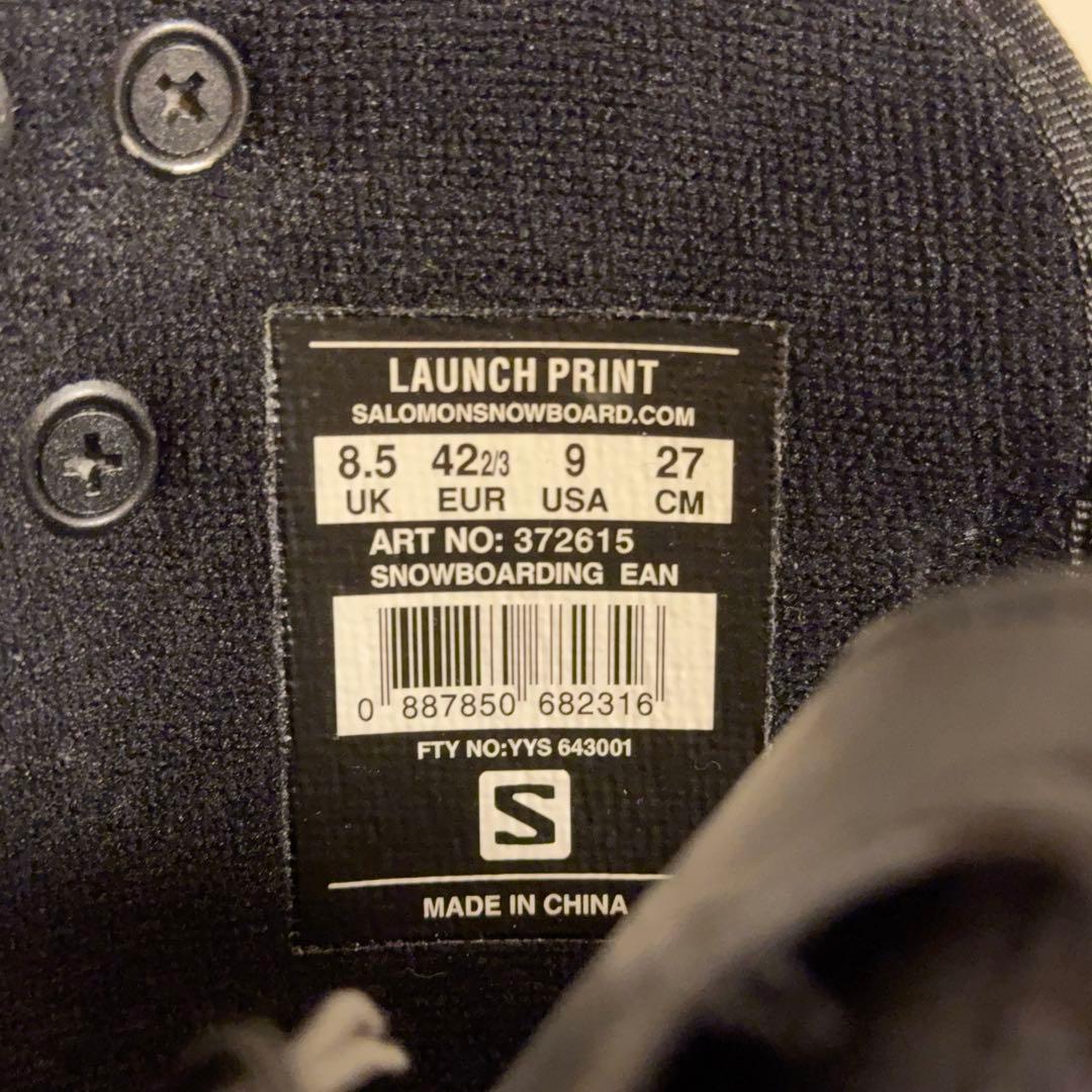 SALOMON スノボブーツ LAUNCH PRINT 27cm