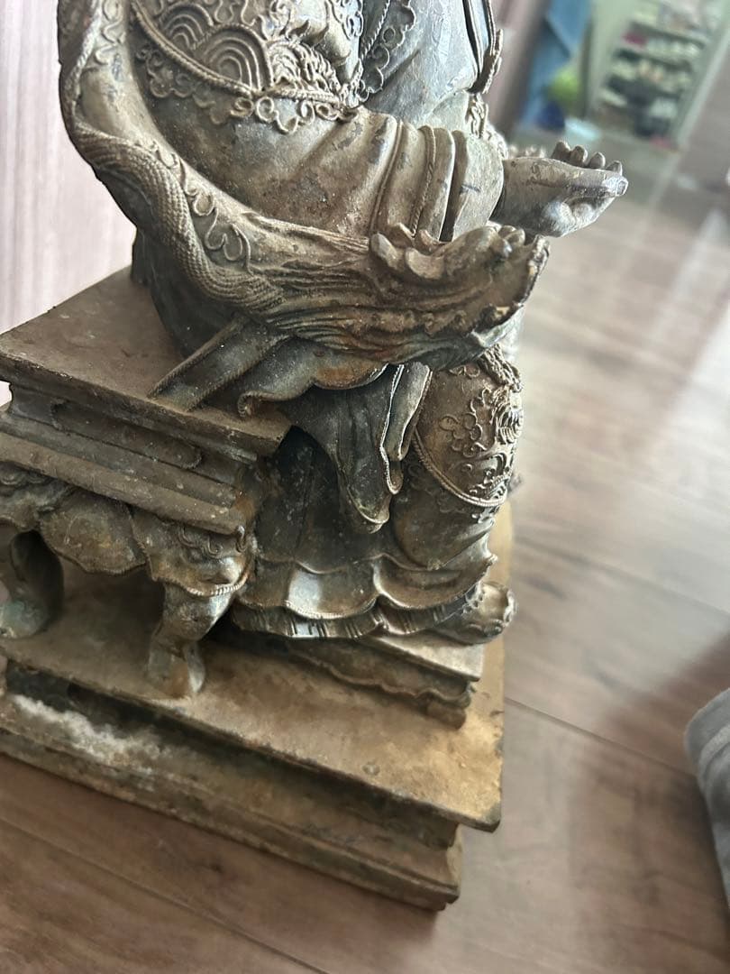 古董，財神像，（大）古銅製，清時代，重10千克