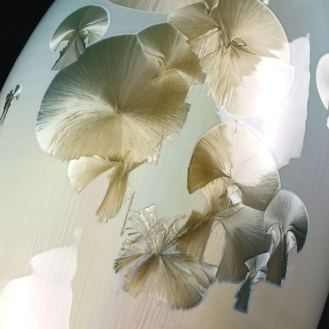 Y2596 中国美術 漢聲窯 林三江 結晶釉 神秘彩 壷 唐木台 箱