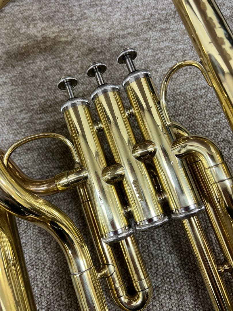 YAMAHA アルトホルン YAH-202 ラッカー仕上げ　現状品　ケース付き