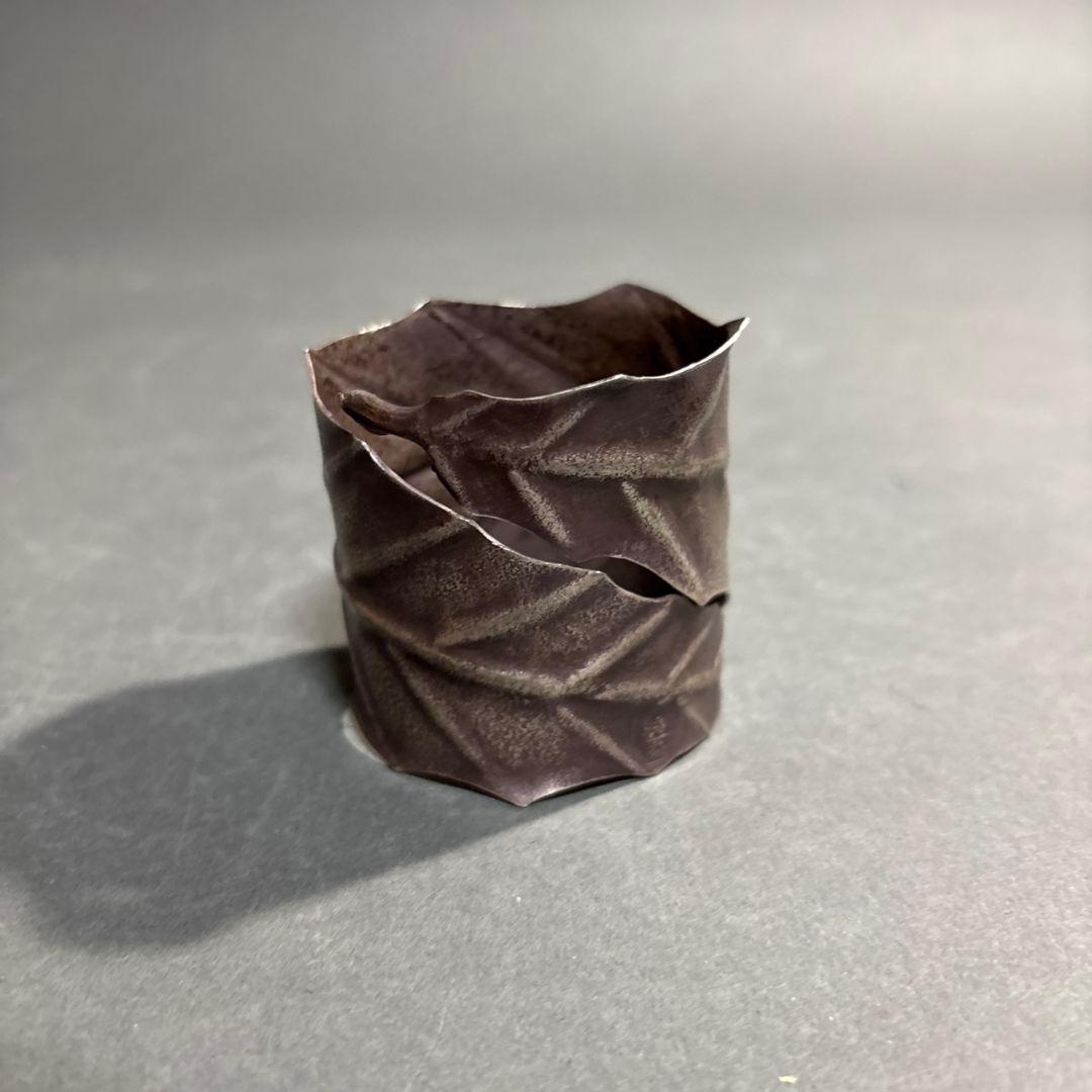 中川浄益　一葉　蓋置　共箱