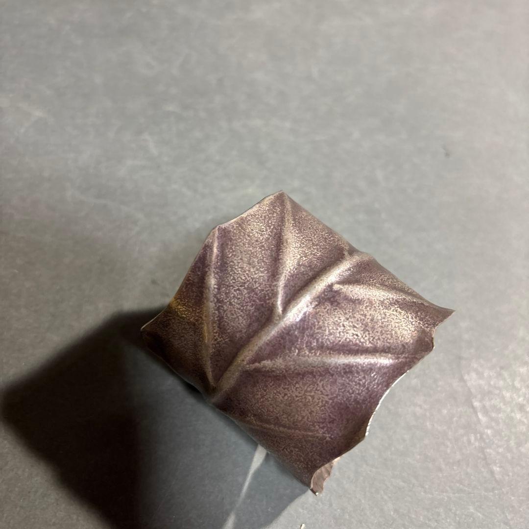 中川浄益　一葉　蓋置　共箱