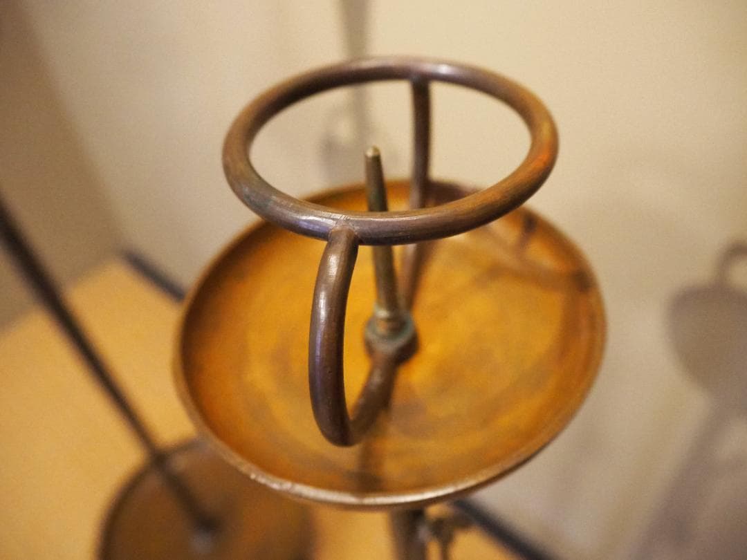 金屋五良三郎造『燭台一対』（共箱）＊おまけ付き…和蝋燭２本(未使用)