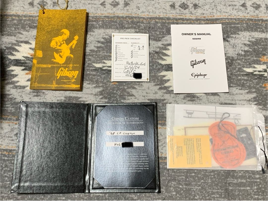ギター Gibson Custom 1968 Les Paul Custom Ebony