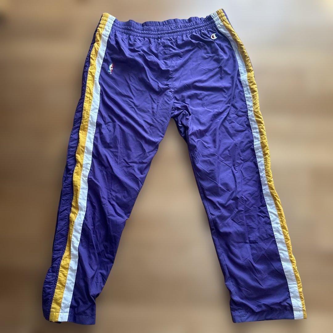 入手困難NBA 90s LAKERS レイカーズ ジャージ ユニフォームパンツ