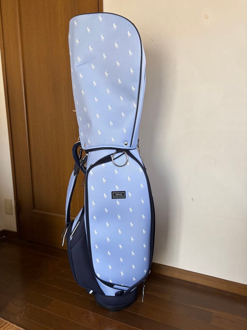 ポロ　ラルフローレン　水色　キャディバッグ