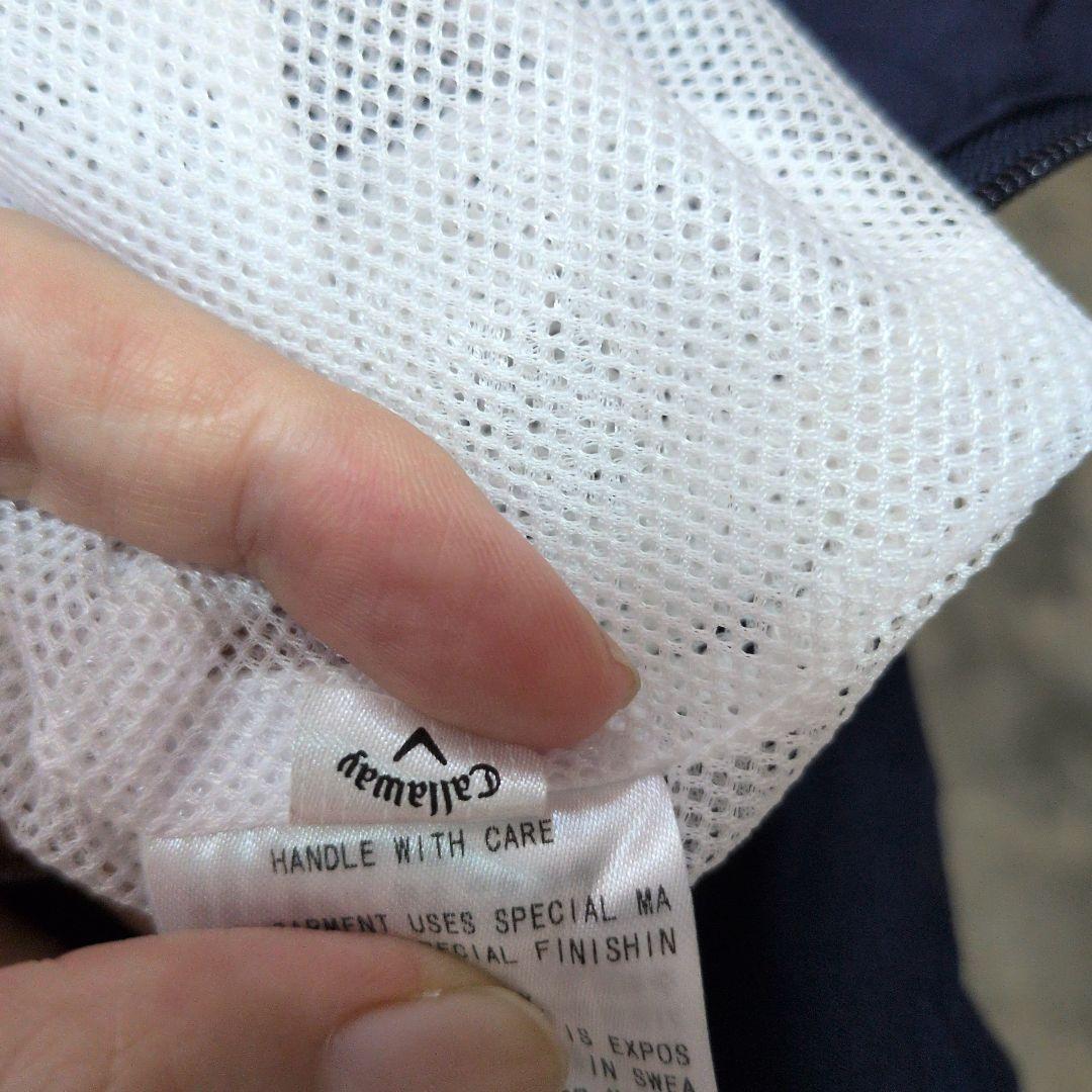 美品　キャロウェイ L セットアップレインウェア ネイビーゴルフ スポーツウェア