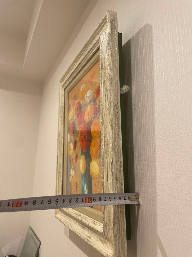 酒井健吉　 『ポピー』 油絵・油彩画　直筆