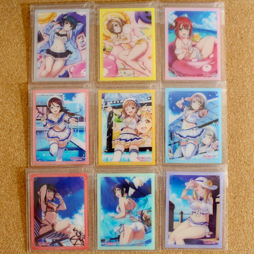 ◆〈即購入可〉ラブライブ くじ引き堂 アクリルカードキーホルダー 水着コンプ