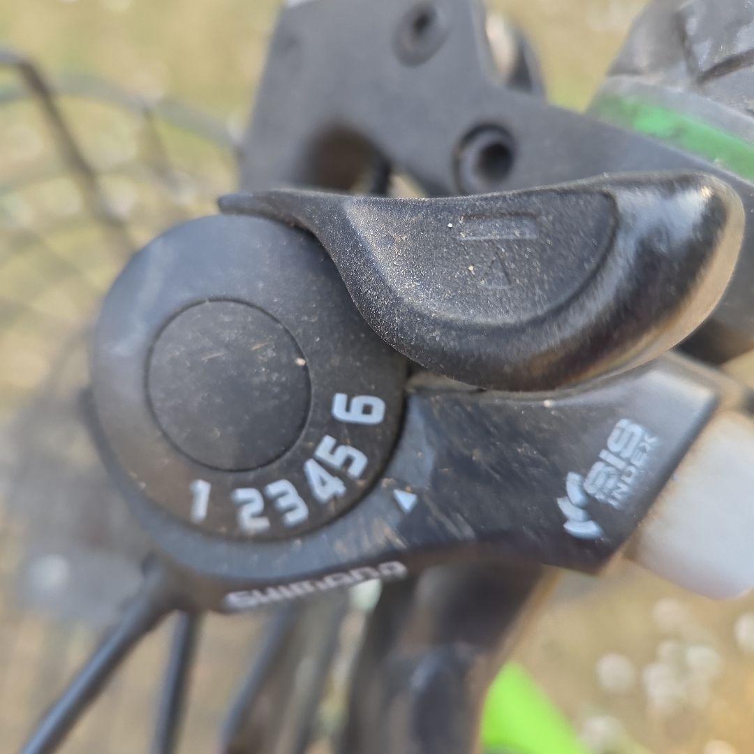 子供用自転車 グリーン 24インチ6段変速マウンテン【お値下げ】