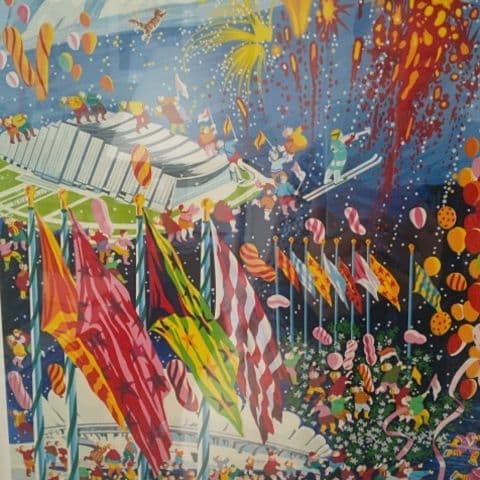 ヒロヤマガタのシルクスクリーン[長野オリンピック]