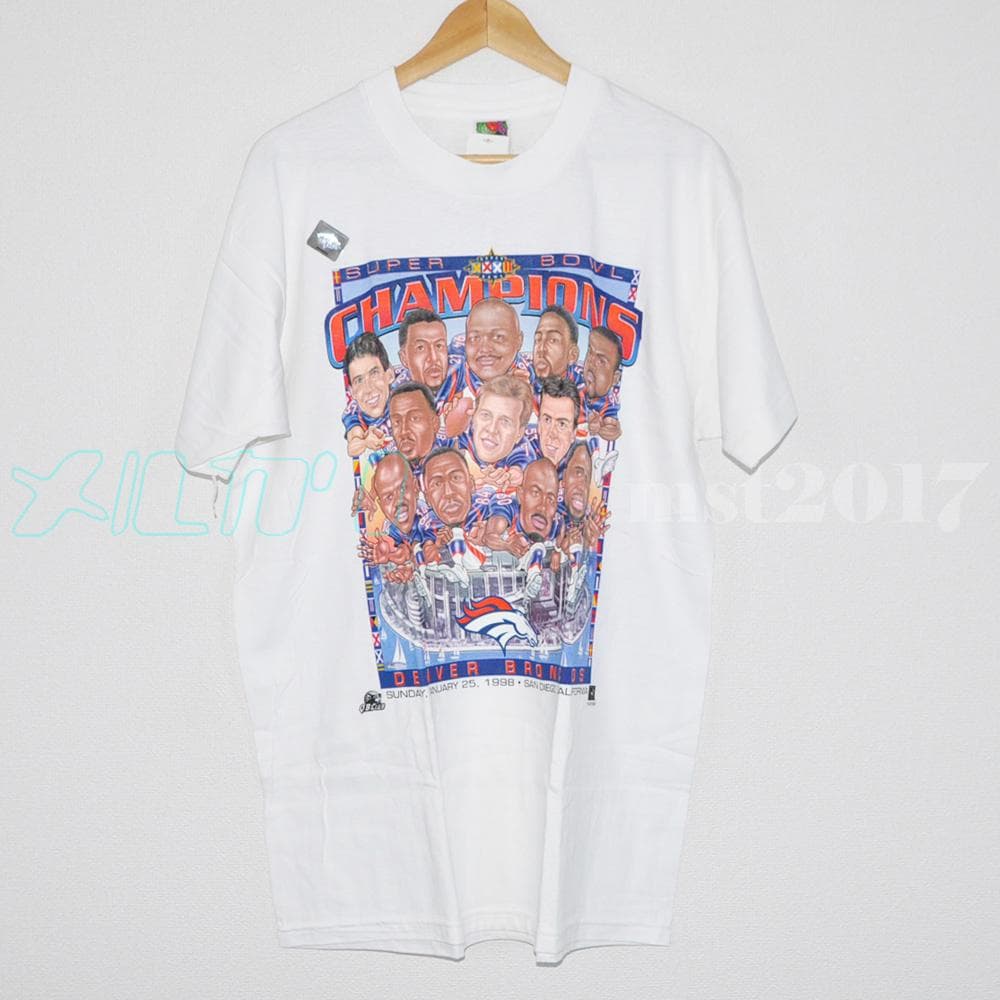 【ヴィンテージ 古着】NFL PP ブロンコス Tシャツ SB XXXII