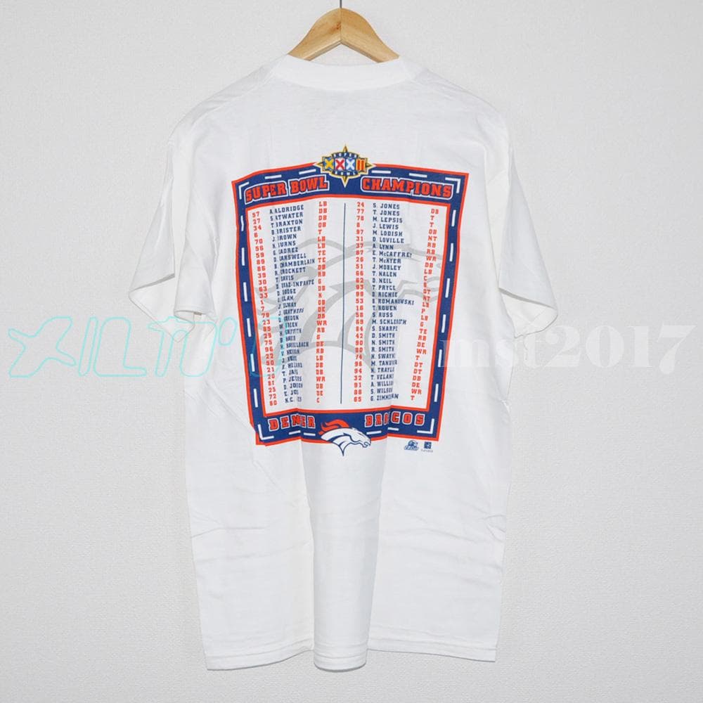 【ヴィンテージ 古着】NFL PP ブロンコス Tシャツ SB XXXII